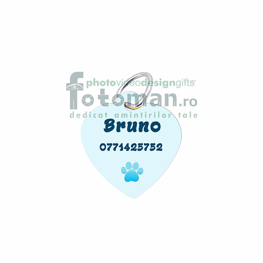 Medalion inimă personalizat