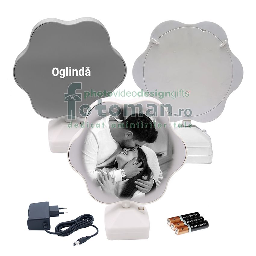 Oglinda magica foto LED -floare