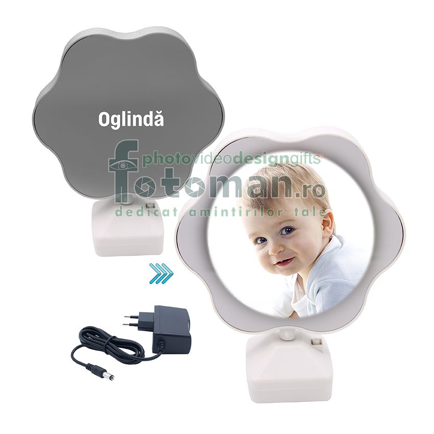 Oglinda magica foto LED -floare
