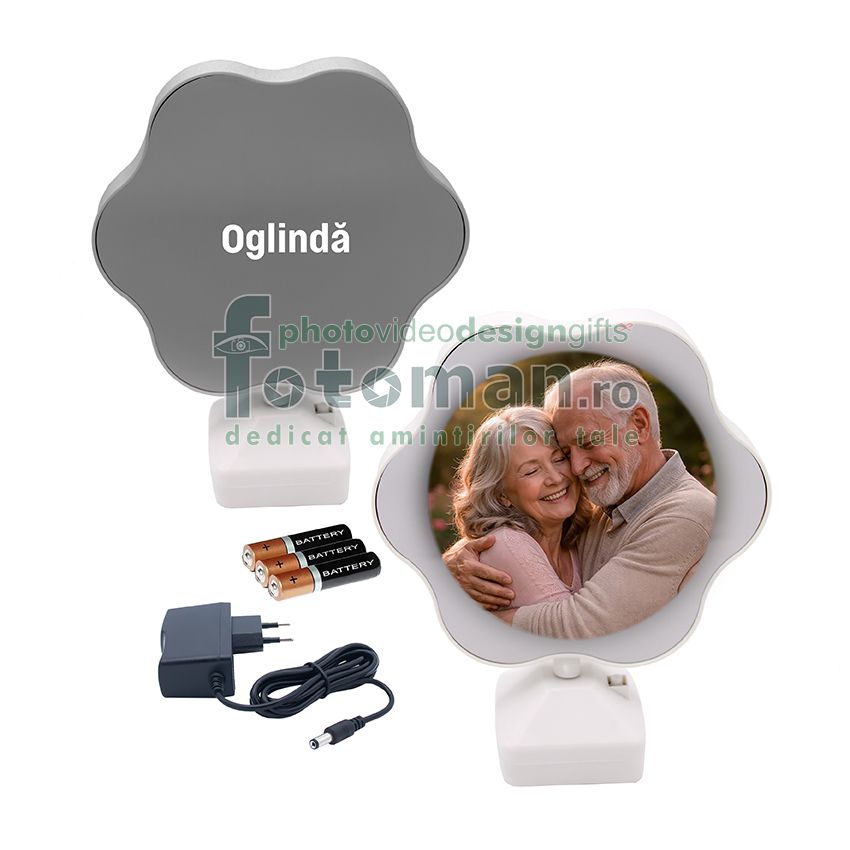 Oglinda magica foto LED -floare