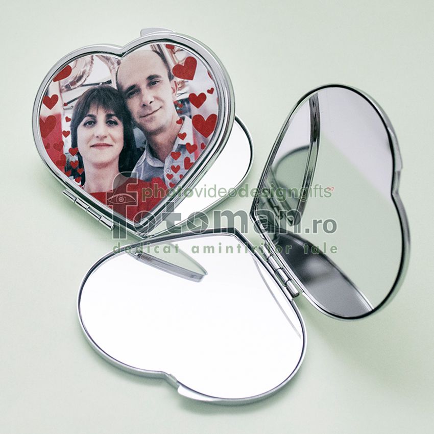 Oglinda personalizata inima