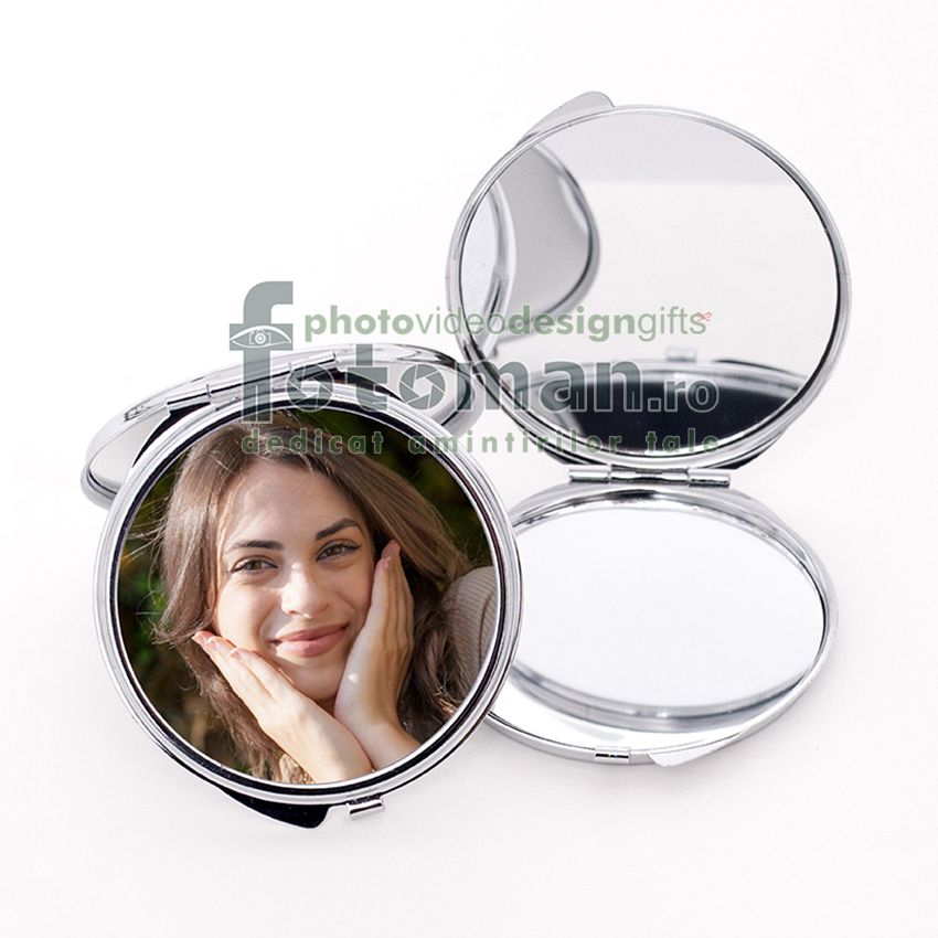 Oglinda personalizata rotunda