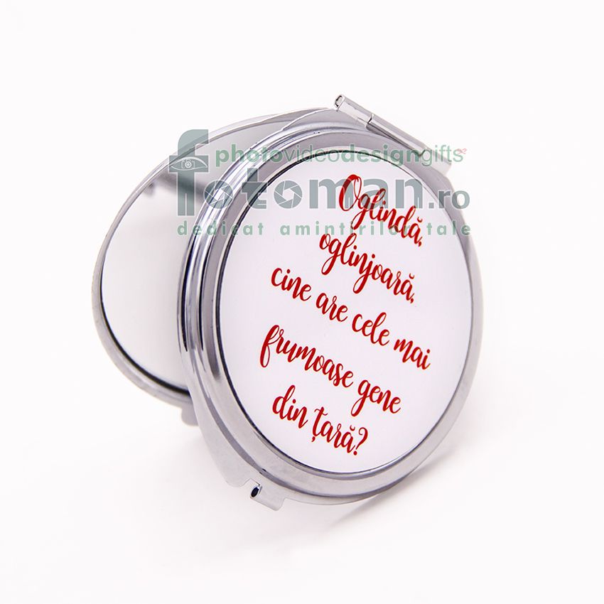 Oglinda personalizata rotunda