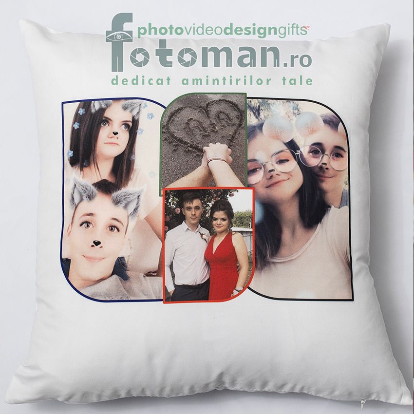 Perna personalizata alba