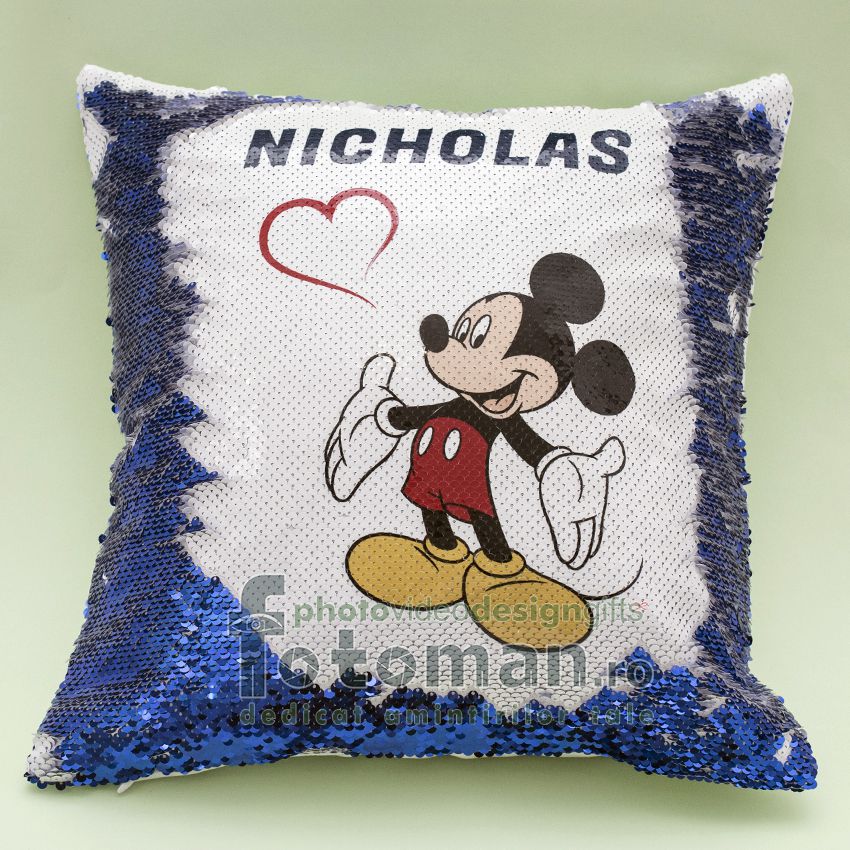 Perna personalizata (cu paiete color reversibile) 