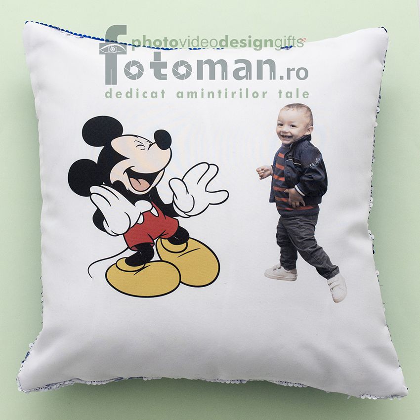 Perna personalizata (cu paiete color reversibile) 