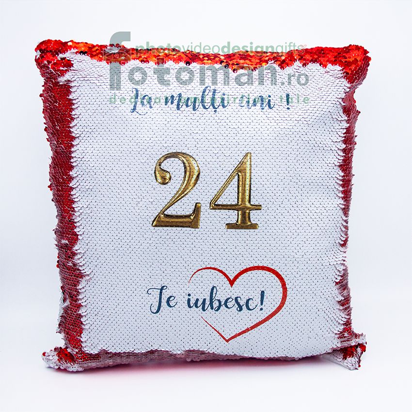 Perna personalizata cu paiete reversibile