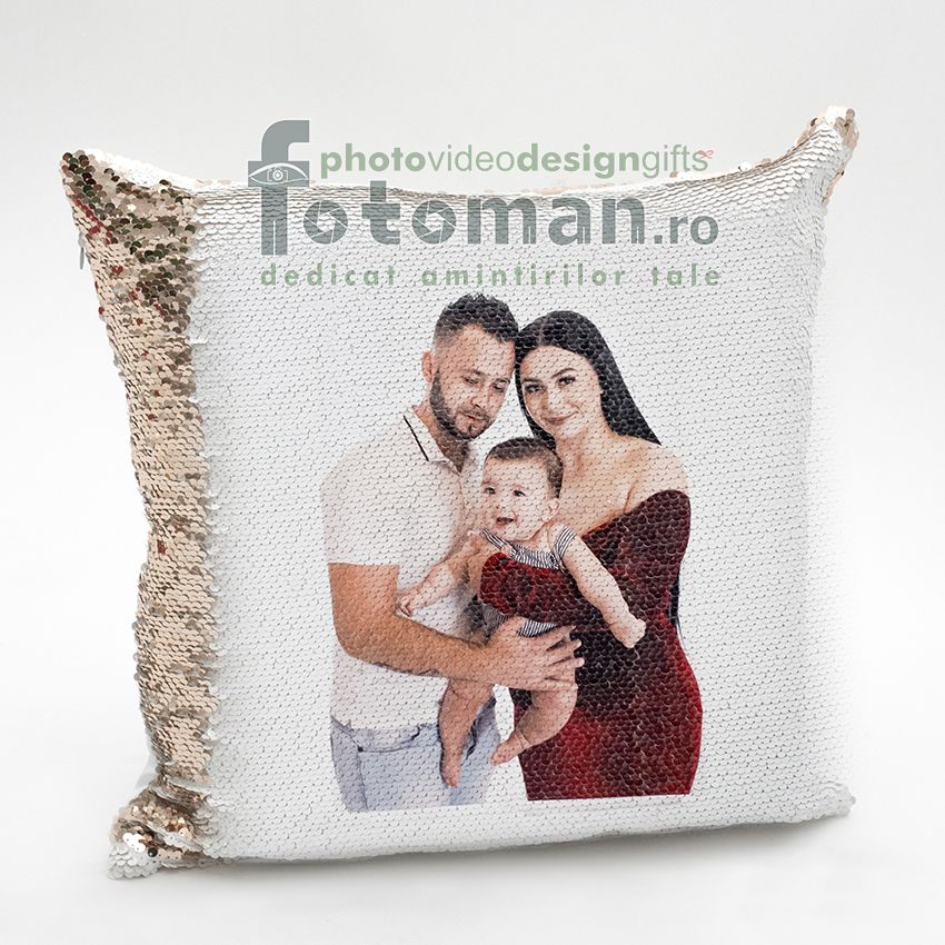 Perna personalizata cu paiete reversibile