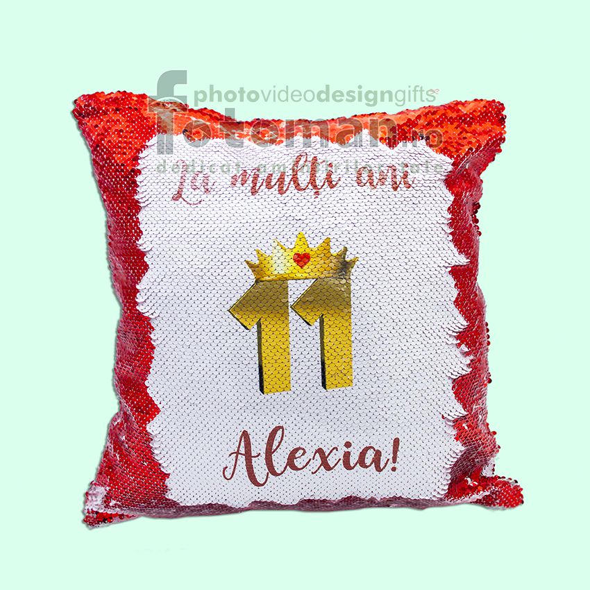Perna personalizata cu paiete reversibile