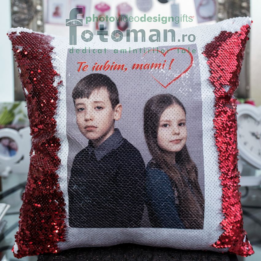 Perna personalizata cu paiete reversibile