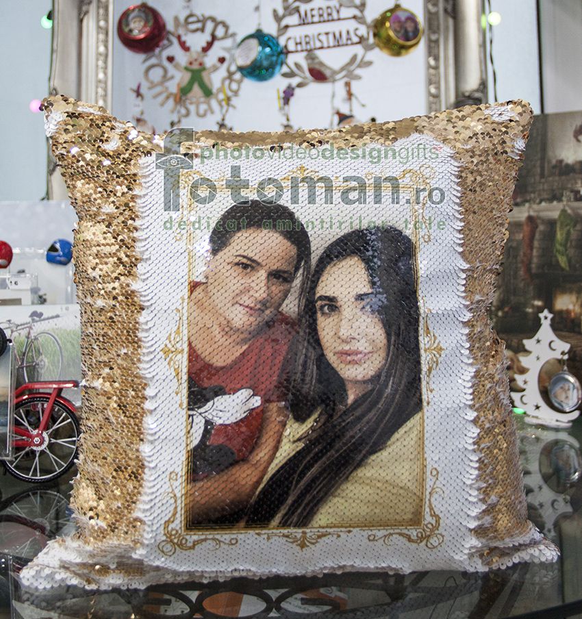 Perna personalizata cu paiete reversibile