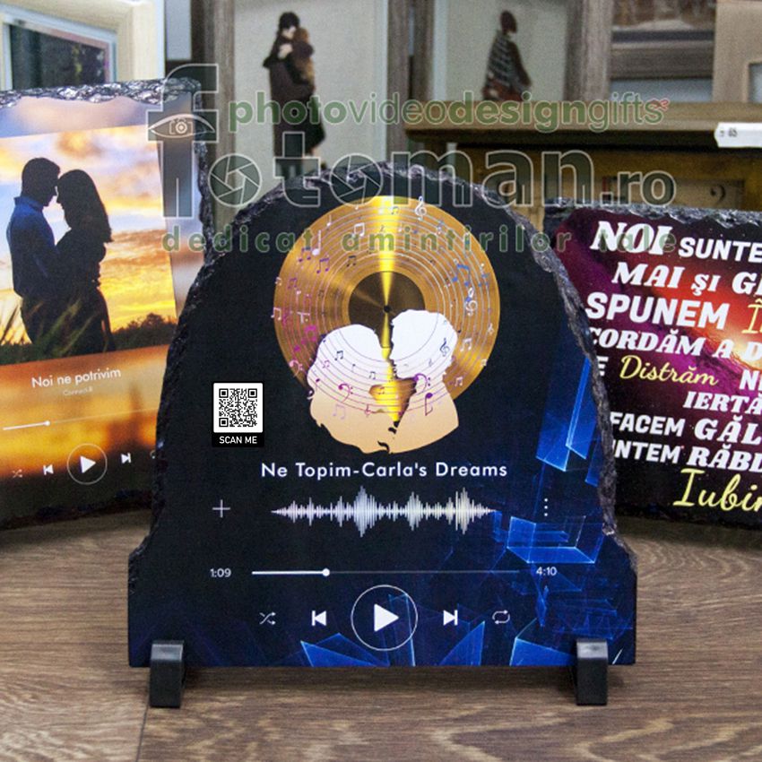 Piatra muzicala Youtube (cod QR)