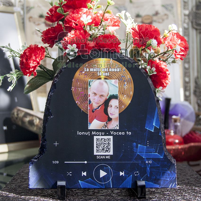 Piatra muzicala Youtube (cod QR)