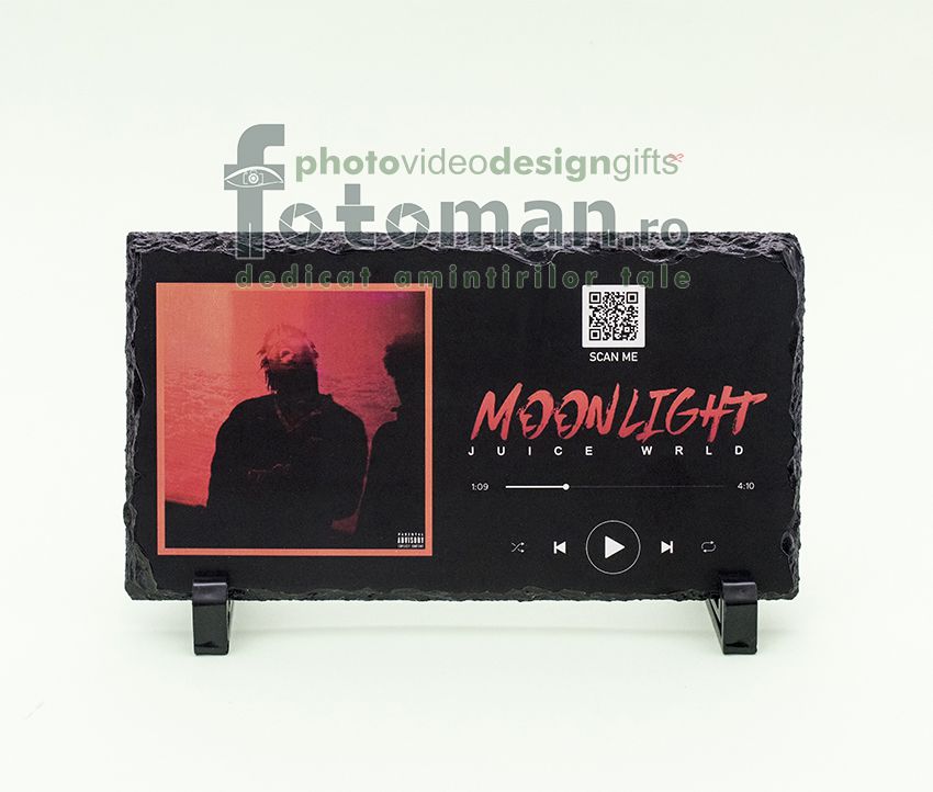 Piatra muzicala Youtube (cu cod QR scanabil)