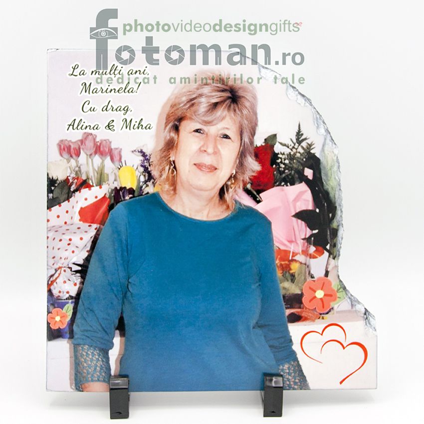 Piatra personalizata-decupare lateral
