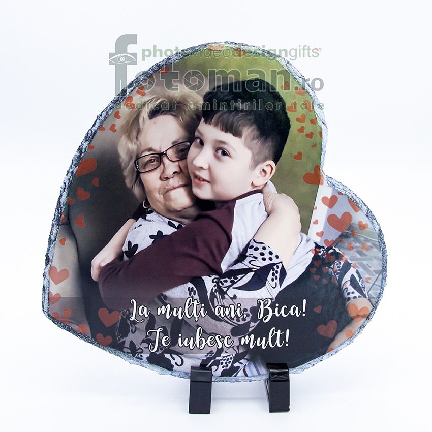 Piatra personalizata-inima