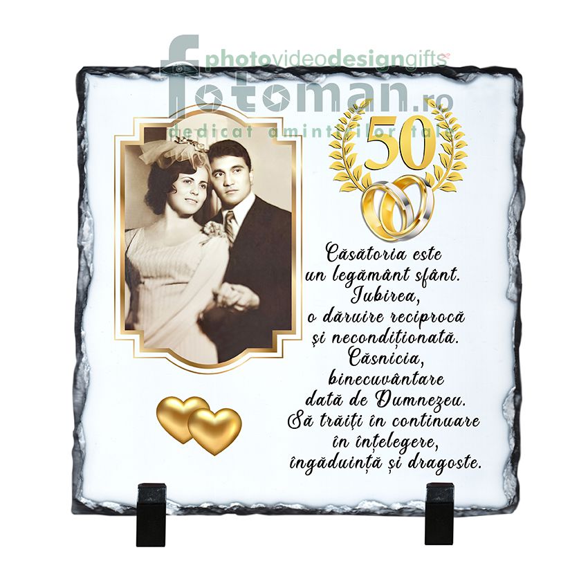 Piatra personalizata-patrat