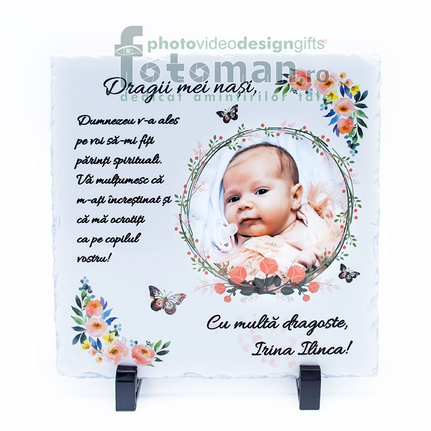 Piatra personalizata-patrat