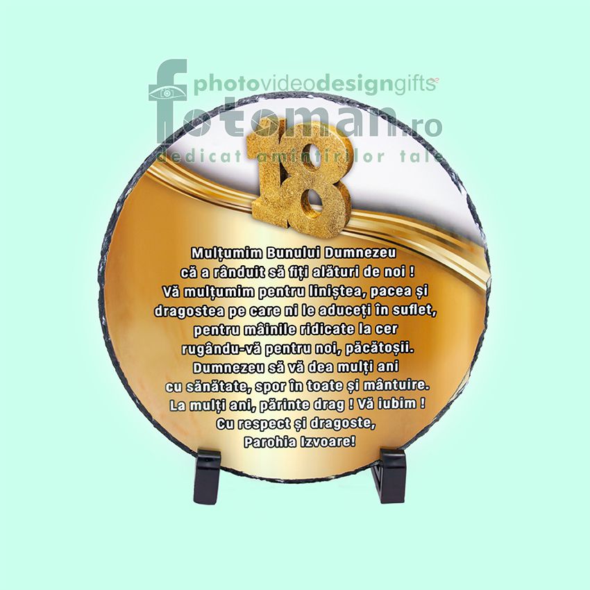 Piatra personalizata-rotunda