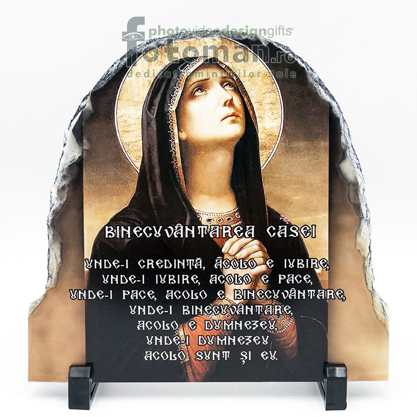 Piatra personalizata-semirotunda