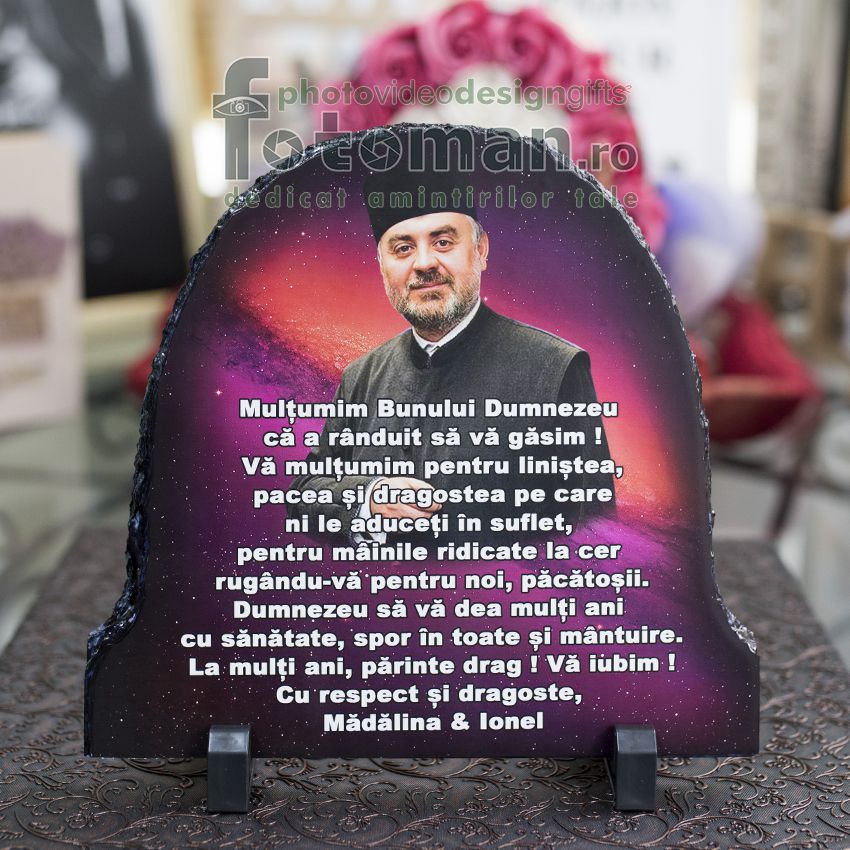 Piatra personalizata-semirotunda