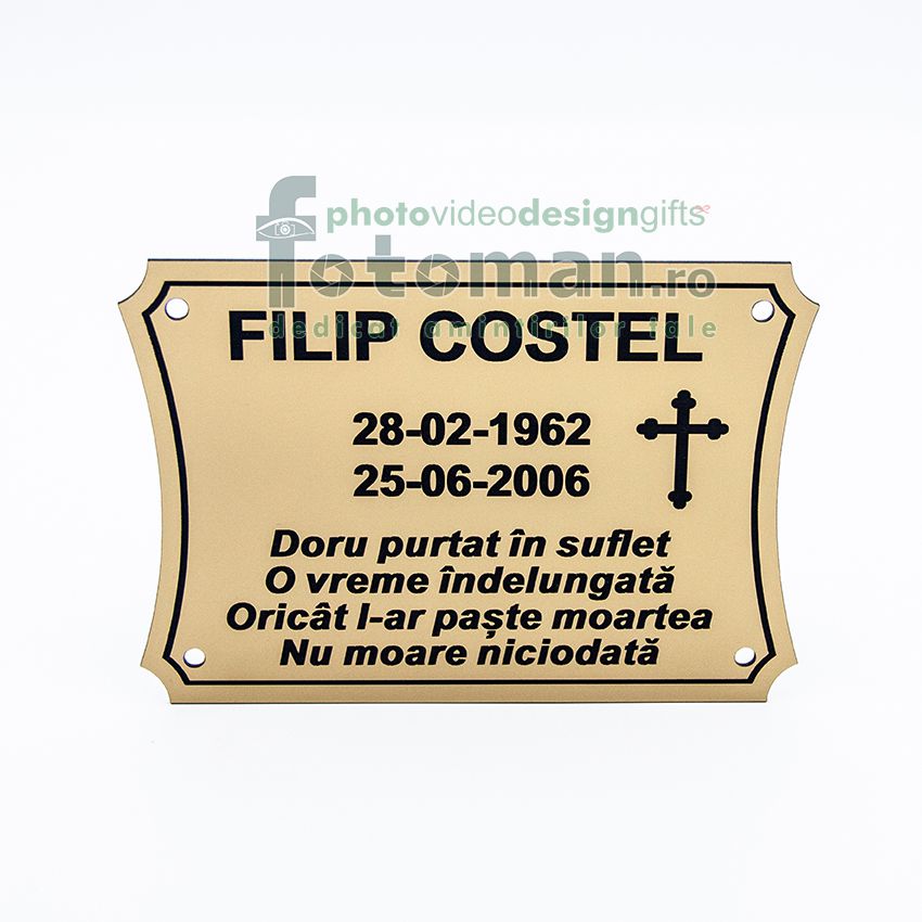 Placuta funerara 