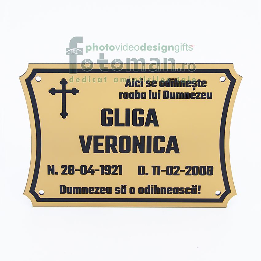Placuta funerara 