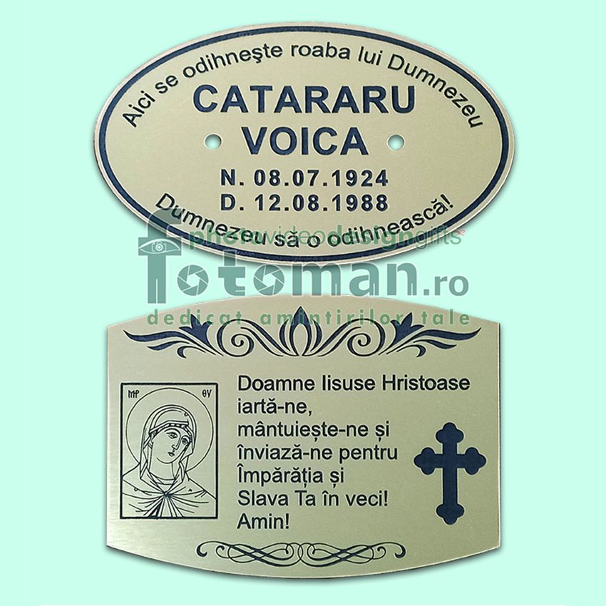 Placuta funerara 