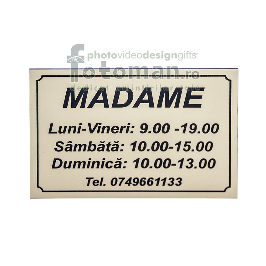 Placuta gravata program firme