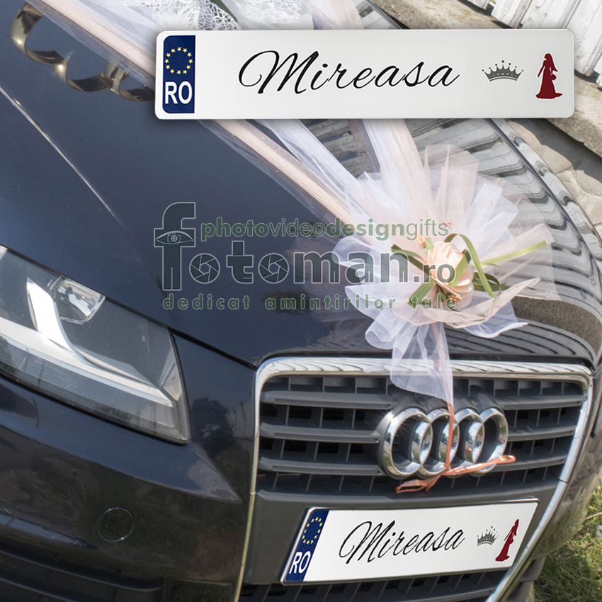 Placute auto nunta