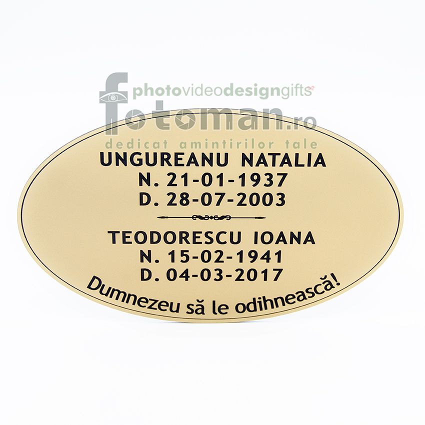 Placute gravate funerare