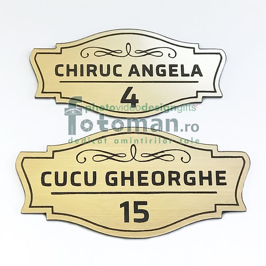 Placute personalizate gravate-decupate