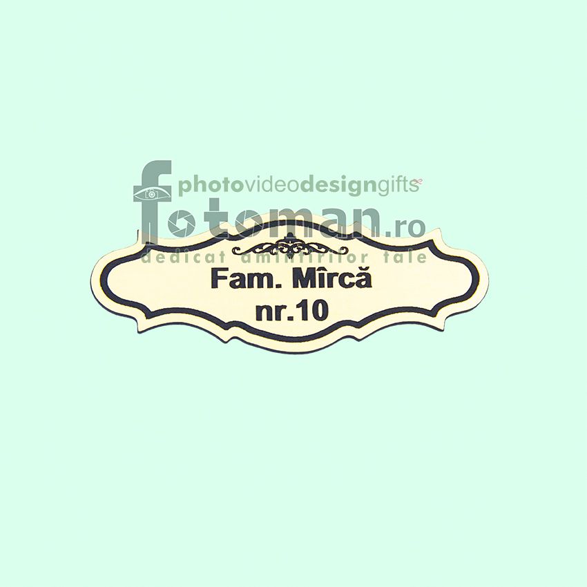 Placute personalizate gravate-decupate