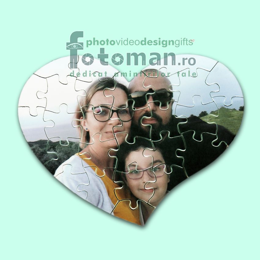 Puzzle magnetic inima