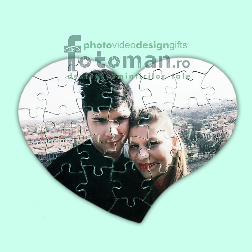 Puzzle magnetic inima