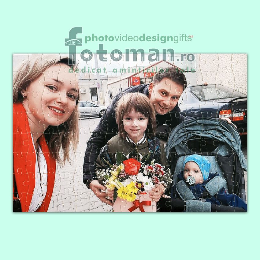 Puzzle personalizat carton-dreptunghi
