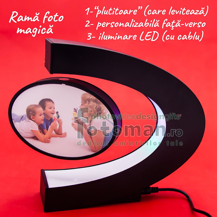 Ramă foto magnetică plutitoare