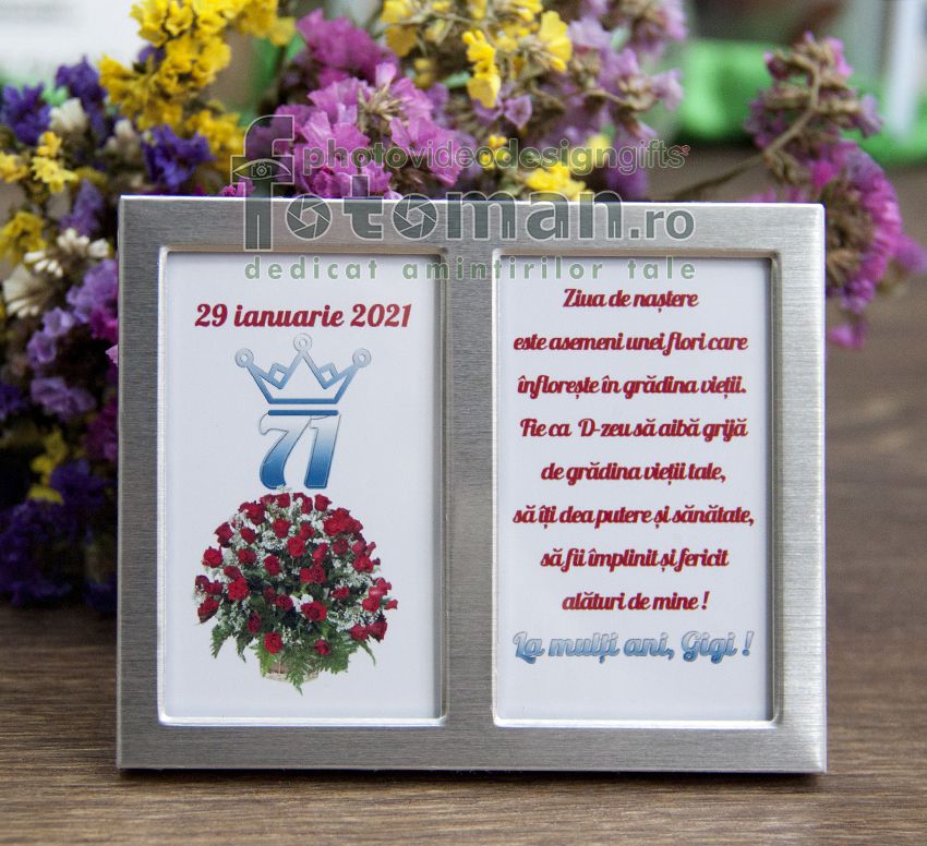Rama foto dubla mini 