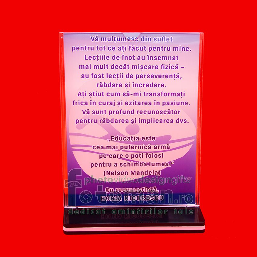 Rama foto dubla plexiglas 