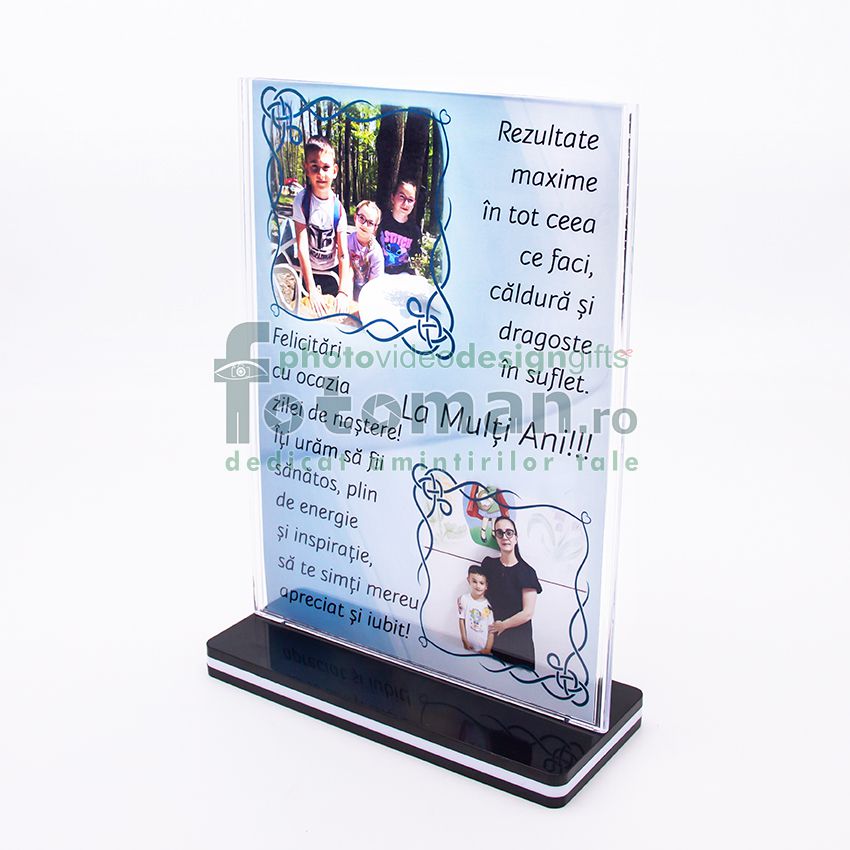 Rama foto dubla plexiglas 