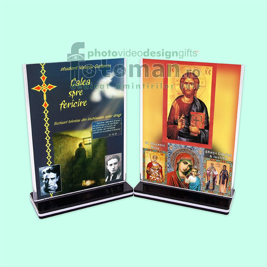 Rama foto dubla plexiglas 