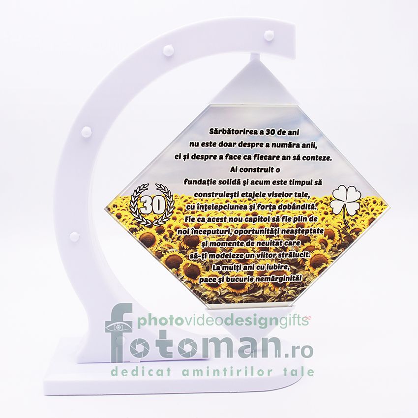 Rama foto sticla rotativa  