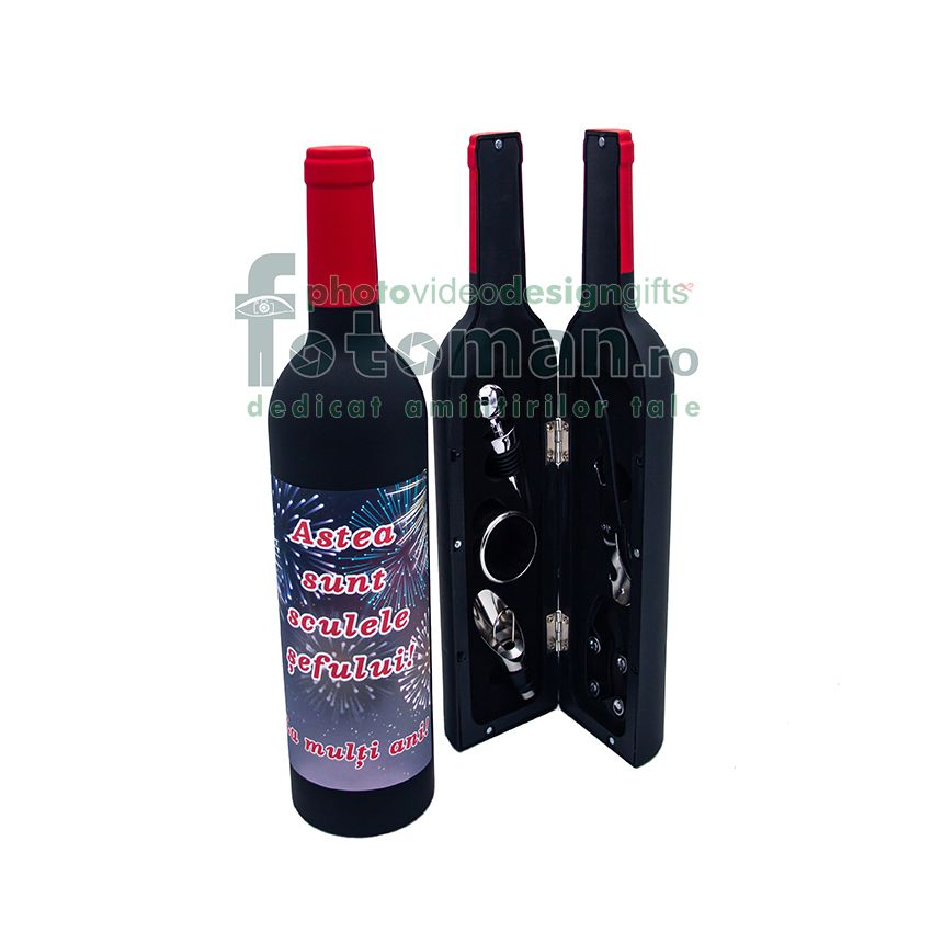Sticla magnetica & set desfacator vin