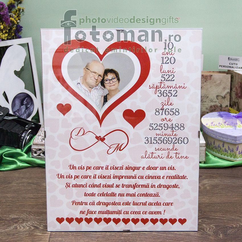 Tablou romantic aniversar