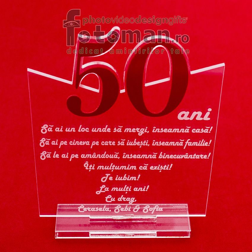 Trofeu plexiglas Numar 