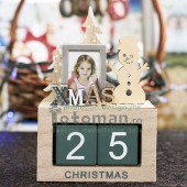 Calendar lemn de Craciun (om zapada)