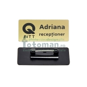 Ecuson gravat personalizat cu prindere ac