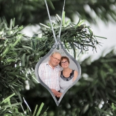 Ornament metalic brad (lacrima) 