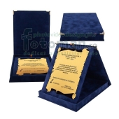 Placheta personalizata in cutie catifea