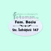 Placute personalizate gravate-ovale